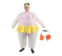 Haofy Disfraz Inflable Divertido Traje Inflable para Fiesta de Disfraces de Halloween Poliéster Ligero 1 Pieza (PINK)