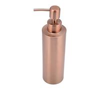 Haofy Dispensador de Jabón para Platos, Botella de Jabón de Oro Rosa de Acero Inoxidable 304 de Cobre, Botella de Jabón Líquido de Bomba de Mano de Encimera de Baño de Cocina(350ML)