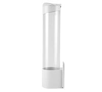 Haofy Dispensador de Vasos Desechables, Dispensador de Taza de Plástico/Papel Montado en la Pared, Accesorio de Fuente para Beber, para Hogar Oficina Restaurante, Hasta 50 Tazas de 5-7,5 cm Diámetro