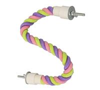 Haofy Diversión Escalando SEIL Bird BARDY Swing para Hortbirds Brudgies | Juguetes para Loros | Alambre de Metal, Cuerda de Algodón (S)