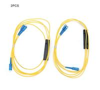 Haofy Divisor de Fibra óptica 1x2 Baja Pérdida de Inserción Estable para Sistemas de Comunicaciones ópticas 3,8 DB Máximo y Amplio Rango de Temperatura