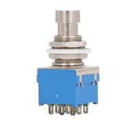 Haofy Efecto de Guitarra Interruptor de Pie del Pedal de Manera Confiable 3pdt Tecla de Derivación Verdadera para Guitarristas Azules