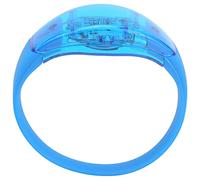 Haofy El Control de Sonido de la Pulsera LED Enciende la Pulsera Intermitente del Silicón para El Partido Corriente de la Noche (Blue)