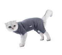 Haofy El Traje de Recuperación para Gatos Evita Que Se Caiga El Diseño Cómodo de 4 Patas para la Recuperación Posquirúrgica de Gatos (S)