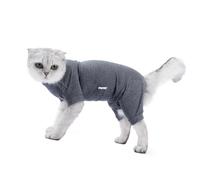 Haofy El Traje de Recuperación para Gatos Evita Que Se Caiga El Diseño Cómodo de 4 Patas para la Recuperación Posquirúrgica de Gatos (M)