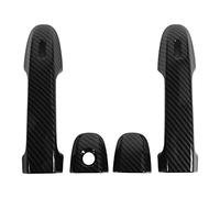Haofy Embellecedores de Manija de Puerta Exterior de Lujo Fáciles de Instalar para GR86 2012-2021 Ideal para Propietarios de Automóviles 4 Piezas/juego (estilo de fibra de carbono)
