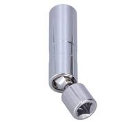 Haofy Enchufe Giratorio Magnético de Acero Al Cromo Vanadio, Enchufe para Bujía de 3/8 Pulgadas para Trabajos de Reparación de Automóviles (14 mm (9/16"))