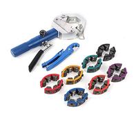 Haofy Engarzadora Hidráulica de Manguera de A/C Herramienta de Engarzado Liviana y Portátil para Mecánica de Taller de Reparación de Aire Acondicionado Automático Kit de Aleación de Aluminio para