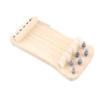Haofy Entrenador de Dedos Koto Tradicional de Madera, Mini Dispositivo de Práctica de 6 Cuerdas, Construcción de Madera Maciza, 21 X 9,5 Cm, para Desarrollo de Habilidades y Principiantes