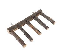 Haofy Escalera de Madera de Vogel de Loro Estable Estable -Barsch Ladder para un Conductor de Trepapor de Madera de Manzana Pequeño y Paracial, Soporta Varios. (5 Pasos)