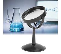 Haofy Espejo Cóncavo Espejo Reflectante de Vidrio de 10 Cm con Soporte de Aprendizaje óptico de Alta Transparente para Niños Estudio de Ciencias en el Aula y Observación en la Entrada (cóncavo)