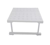 Haofy Estante de Armario Extensible, Estante de Almacenamiento, Organizador Limpio y Resistente, Duradero, para Armarios, Fregaderos, Acero Al Carbono, Plástico, 16,5 Pulgadas, 8,7 Pulgadas