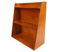 Haofy Estante de Exhibición Vintage de Madera de 3 Niveles para Montaje en Pared, Organizador de Escritorio con Ganchos para Tazas de café, Adornos de Perfume, Decoración para el Hogar