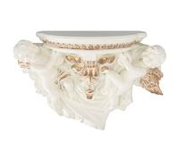 Haofy Estante de Pared de ángel de Poliresina de 8,5 Pulgadas, Elegante Tallado para Dormitorio, Sala de Estar, Cocina, Construcción de Resina Resistente, Decoración de Pared con Fácil Instalación