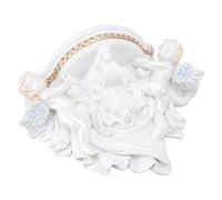 Haofy Estante de Pared de ángel de Resina, Estante Decorativo de 8,5 Pulgadas con Tallado Elegante para Dormitorio, Sala de Estar, Cocina, Apartamentos Pequeños, Exhibición de Decoración de Pared