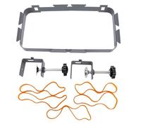 Haofy Estante para Bolsas de Basura sobre Gabinete, Soporte para Bolsa de Basura de Acero Inoxidable Ajustable Resistente para Gabinete de Cocina, Camping, Uso Al Aire Libre