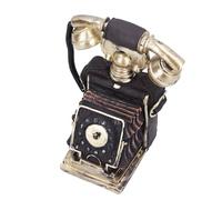 Haofy Estatua de Teléfono Giratoria de Resina Vintage para Decoración del Hogar, Amigos, Colegas y Personas Mayores, Adorno de Teléfono Retro Sintético de 7,48 Pulgadas para