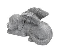 Haofy Estatuilla Conmemorativa de Perro Durmiente de Resina, Estatua Duradera de Tributo para Mascotas para Decoración de Patio y Balcón