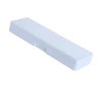 Haofy Estuche de Plástico Simple para Lápices, Caja para Bolígrafos de Gran Capacidad, Fácil de Abrir, para útiles Escolares (azul claro)