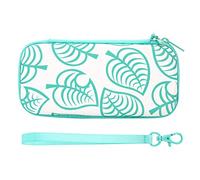 Haofy Estuche de Transporte para Juegos para Animal Crossing, Franela Resistente a los Arañazos, Diseño de Espacio Grande, Bolsas de Viaje, Verde + Blanco