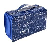 Haofy Estuche Grande con Asa Portátil de 360 Agujeros Bolsa de Almacenamiento Multifunción para Estuche para Bolígrafos Almacenamiento de Papelería Ideal para la Escuela Oficina Artistas Tela