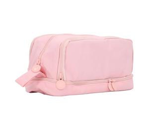 Haofy Estuche Grande para Lápices, Caja de Lápices de Lona, Estuche para de Doble Apertura para Uso Escolar y de Oficina (Pink)