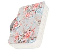 Haofy Estuche para Lápices con Cremallera de 4 Capas con 200 Ranuras, Elegante Bolsillo para Bolígrafo con Estampado de Rosas, Organizador de Suministros de Arte de Gran Capacidad para Estudiantes,