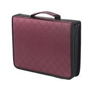 Haofy Estuche para Lápices de Cuero PU de Gran Capacidad con 150 Ranuras, Organizador Multicompartimento para Suministros de Arte Escolar, Brochas de Maquillaje (Rojo púrpura)