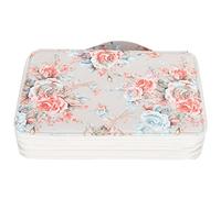 Haofy Estuche para Lápices Impreso con 200 Ranuras con Cremallera de 4 Capas, Bolsillo para Bolígrafo Rosa para Estudiantes de Arte, Bolsa de Almacenamiento de Papelería de Tela de 8,1 X 11 X 2,8