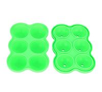 Haofy Fabricante de Bolas de Hielo de Silicona Resistente a la Presión para Uso en la Barra de la Cocina Casera, Molde de Hielo de Grado Alimenticio para Bebidas, Cerveza, Vino para Bandeja de (GREEN)