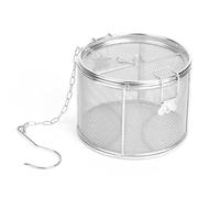 Haofy Filtro de Té de Acero Inoxidable, Colador de Té Reutilizable para Suelto Especias y Hierbas, Bola de Especias para Tazas Grandes y Café Ollas, con Malla Fina Cadena y Tapa