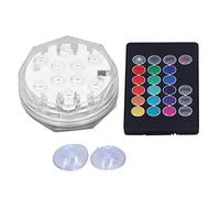 Haofy Foco Subacuático RGB con Control Remoto 15 Modos de Color Ángulo de Haz de 120° Chips LED 5050 para Acuario, Estanque, Tanque Pequeño, Fácil Configuración, Visualización Nocturna, Uso Diario
