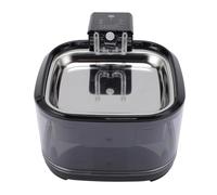 Haofy Fuente de Agua para Mascotas de 4,5 L con Filtración de Circulación Automática, Fuente de Agua Recargable de Acero Inoxidable para Gatos, Dispensador de Silencioso para (Black)