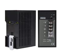 Haofy Fuente de Alimentación Conmutada de Riel Ajustable de Grado Industrial Salida de Alta Potencia de 24 V CC para Automatización Industrial, 1 Unidad Dedicada a Impresión, Química, Plástico,