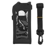Haofy Funda de Piel Sintética para Walkie Talkie Anytone AT-D878UV, Protector de Radio Bidireccional Portátil con Cordón, Protección en Todas Las Direcciones, Fácil de Usar