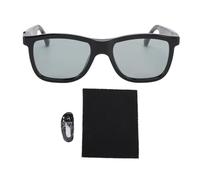 Haofy Gafas Inteligentes con IA, 4 Velocidades, Cambio de Color, Lentes Fotocromáticas Ajustables Al Tacto, Reducción de Ruido de Llamadas, Traducción Bluetooth con IA, 5,98 X 5,71 X (Black)
