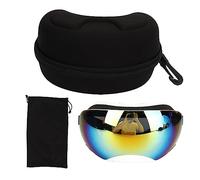 Haofy Gafas Magnéticas Ajustables para Mascotas con Marco Blanco, Gafas de Sol a Prueba de Viento para Perros Medianos y Grandes (Lentes Rojos)