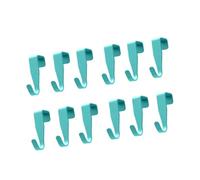 Haofy Gancho para Puerta de Baño, Ganchos para Colgar sobre la Puerta, 12 Piezas de Diseño Compacto para Abrigos, Bolsos y Toallas en la Cocina y el Baño Gancho para de, Acero Al Carbono Resistente