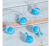 Haofy Generador de Bomba de Oxígeno con Piedras de Burbujas para Acuarios, Tanques de Peces, Piedra de Aireación, Plástico Azul, 5 uds.