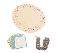 Haofy Geoboard de Madera Juguete de Aprendizaje Matemático para Niños, Desarrollo de Coordinación Motora Fina, Creación de Patrones Imaginativos