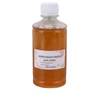 Haofy Goma Arábiga Líquida 250 Ml Acuarela Medio Goma Arábiga para Acuarela 250 Ml Aditivo de Pintura Líquida para Mejorar la Transparencia Brillo Brillo con Mejora