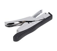 Haofy Grapadora de Mano con Núcleo Metálico de Capacidad de 10 Hojas con Movimiento Suave del Carro, Minigrapadora para Uso en Oficina, Escuela y Fábrica (BLACK)