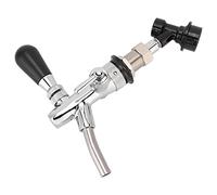 Haofy Grifo de Cerveza Ajustable de Acero Inoxidable con Vástago Largo para Elaboración Casera, Control de Flujo Suave para Uso en Fiestas