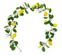Haofy Guirnalda Decorativa de Limones Artificiales, Enredadera Verde y Amarilla sin Olor 174,9 Cm de PC, for Decoración del Hogar y Fiestas (Ratán Limón)
