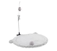 Haofy Hamaca de Escritorio para Gatos, Cama de Felpa para Gatos con Diseño Compacto y Marco de Escalada, Espacio de Descanso para de Interior