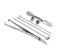 Haofy Herramienta de Capón de Pollo de 5 Uds, Kit de Castración de Acero Inoxidable para Granjas Avícolas, Equipo Fácil de Operar para Criar Pollos