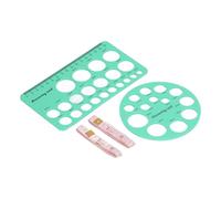 Haofy Herramienta de Medición de Pezones, Regla de Tamaño de Brida Precisa de Silicona para Uso con Extractor de Leche con 21 Orificios de Medición para Mayor Comodidad (GREEN)