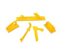 Haofy Herramienta Esencial para Trabajar la Madera con Palo y Bloque de Empuje de Seguridad para Evitar el Contragolpe y Proteger las Manos, Juego de 5 Piezas para Mesa de Enrutador, Moldeador Más