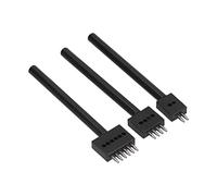 Haofy Herramienta Perforada de Cuero Durable Herramienta de Perforación Rápida y Fácil para Artesanos de Cuero Acero Al Carbono 3 Piezas Kits de Herramientas para Artesanía de Kits de para (Paso de