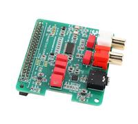 Haofy HiFi DAC Hat Tarjeta de Sonido Placa de Expansión Módulo de PCB 384 KHz 32 bits con Conector para Auriculares de 3,5 Mm para Pi 4 Pi 5 Reproducción de Música Escucha de Escritorio